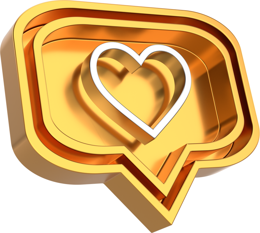 3D like icon. 3D icon. 3D illustration.